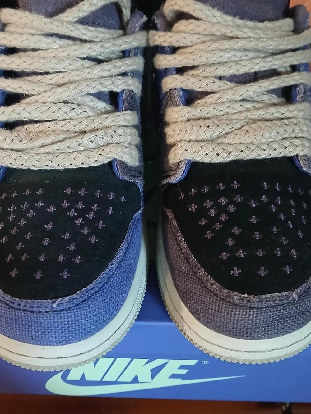 Zion Williamson Voodoo Alternate Purple Jordan 1 Lows Sz 4y Barley Worn
